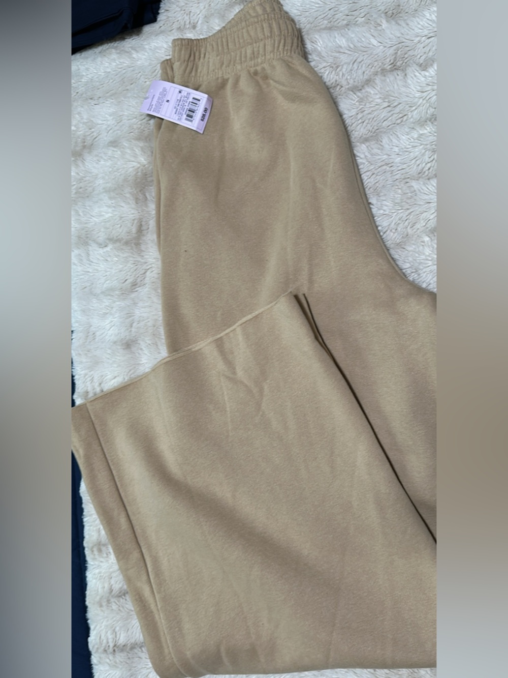Wide Leg Women's Pants in Beige - Classic Everyday Style